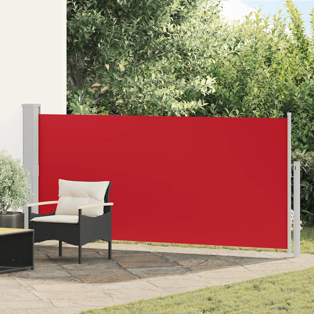 Tenda da Sole Laterale Retrattile 140 x 300 cm Rossa