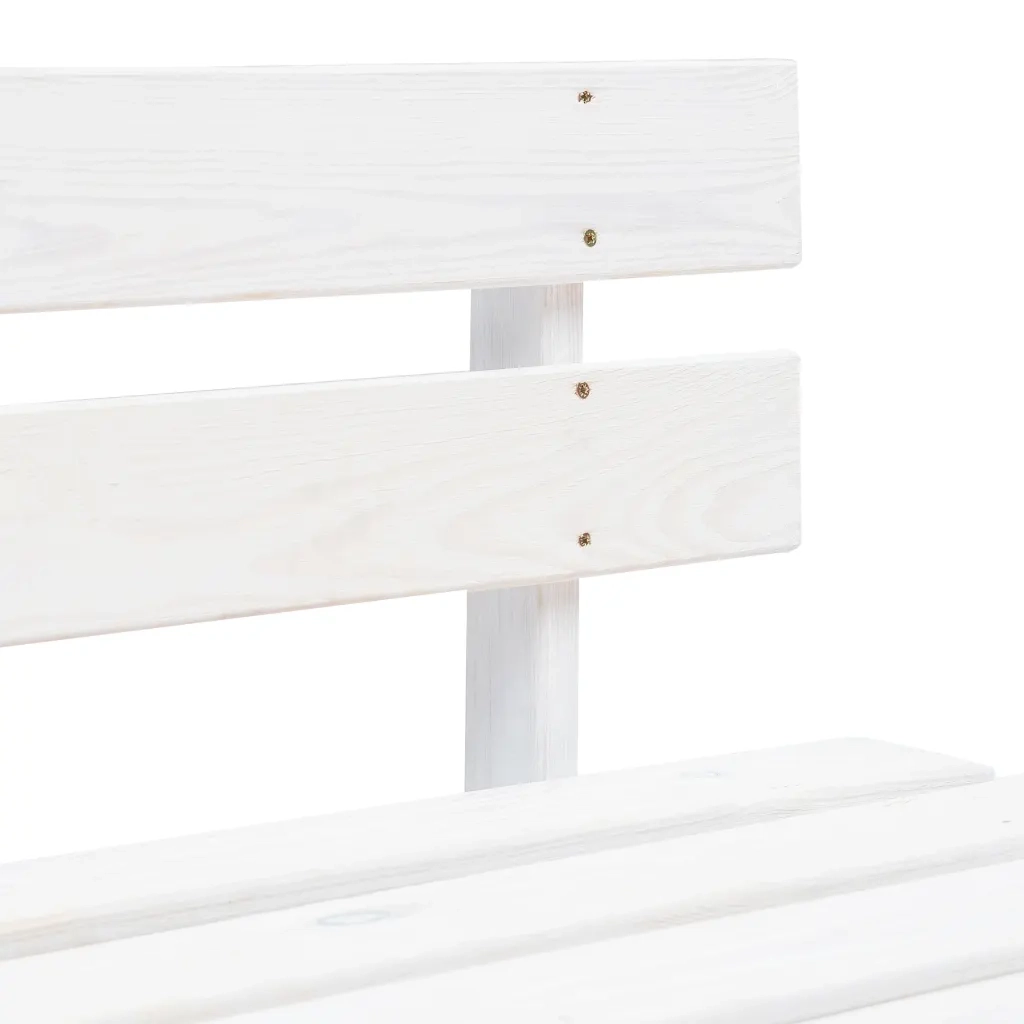 Divano Centrale Giardino su Pallet Bianco Legno Pino Impregnato cod mxl 72825