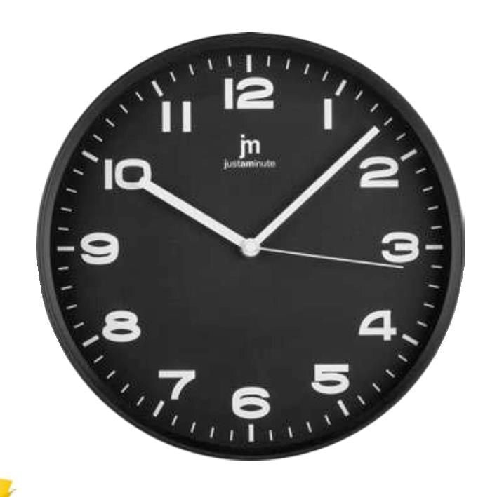 Lowell Justaminute 00875N wall/table clock Parete Quartz clock Cerchio Nero