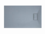 Piatto Doccia In SMC Vetroresina Effetto Pietra H 2,6 Cm Con Piletta Di Scarico Inclusa 80-120 Grigio