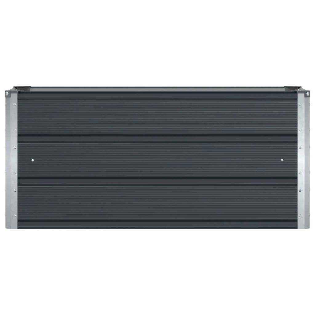 Fioriera | Cassetta per fiori | Vaso Antracite 100 x 40 x 45 cm Acciaio