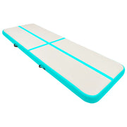 Tappetino Ginnastica Gonfiabile e Pompa 300x100x20cm PVC Verde CFW5115630