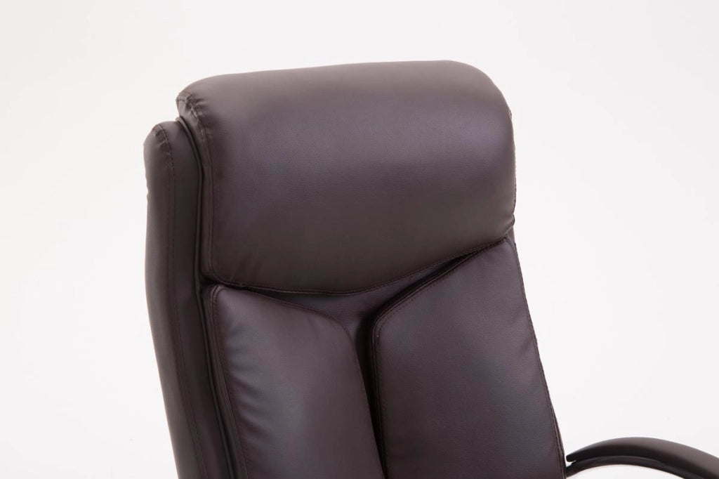 Sedia ufficio VAUD XL in similpelle marrone