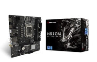 Mb biostar 1700 intel h610m, 2xddr4, 4sata3 hdmi, dp, type-c front, gbe lan, matx - H610MT-E