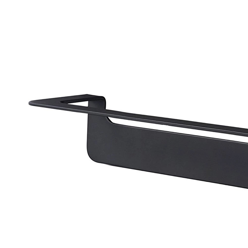 Porta salviette nero da 45 cm serie skyline - fissaggio biadesivo o incollo
