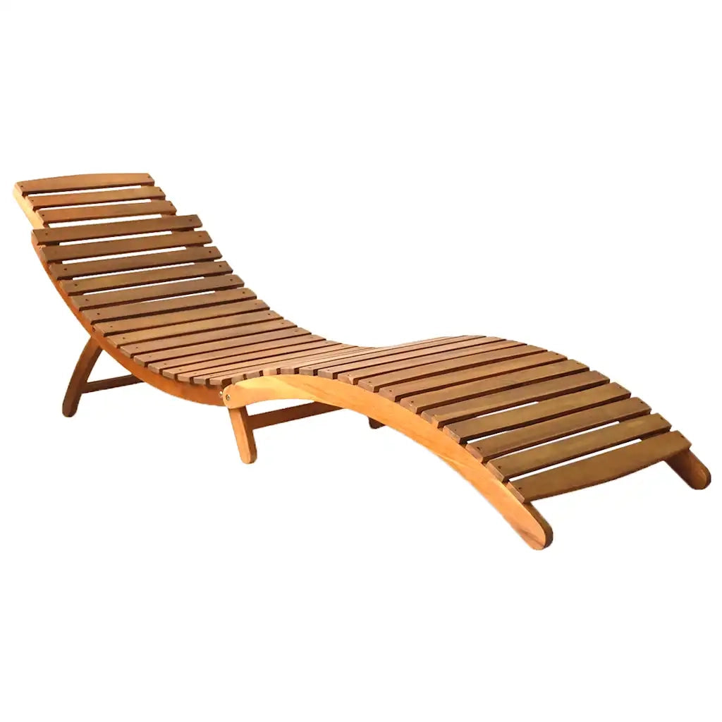 Lettini Prendisole 2 pz | Sdraio da giardino | Lettino da sole con Cuscini in Legno Massello d'Acacia