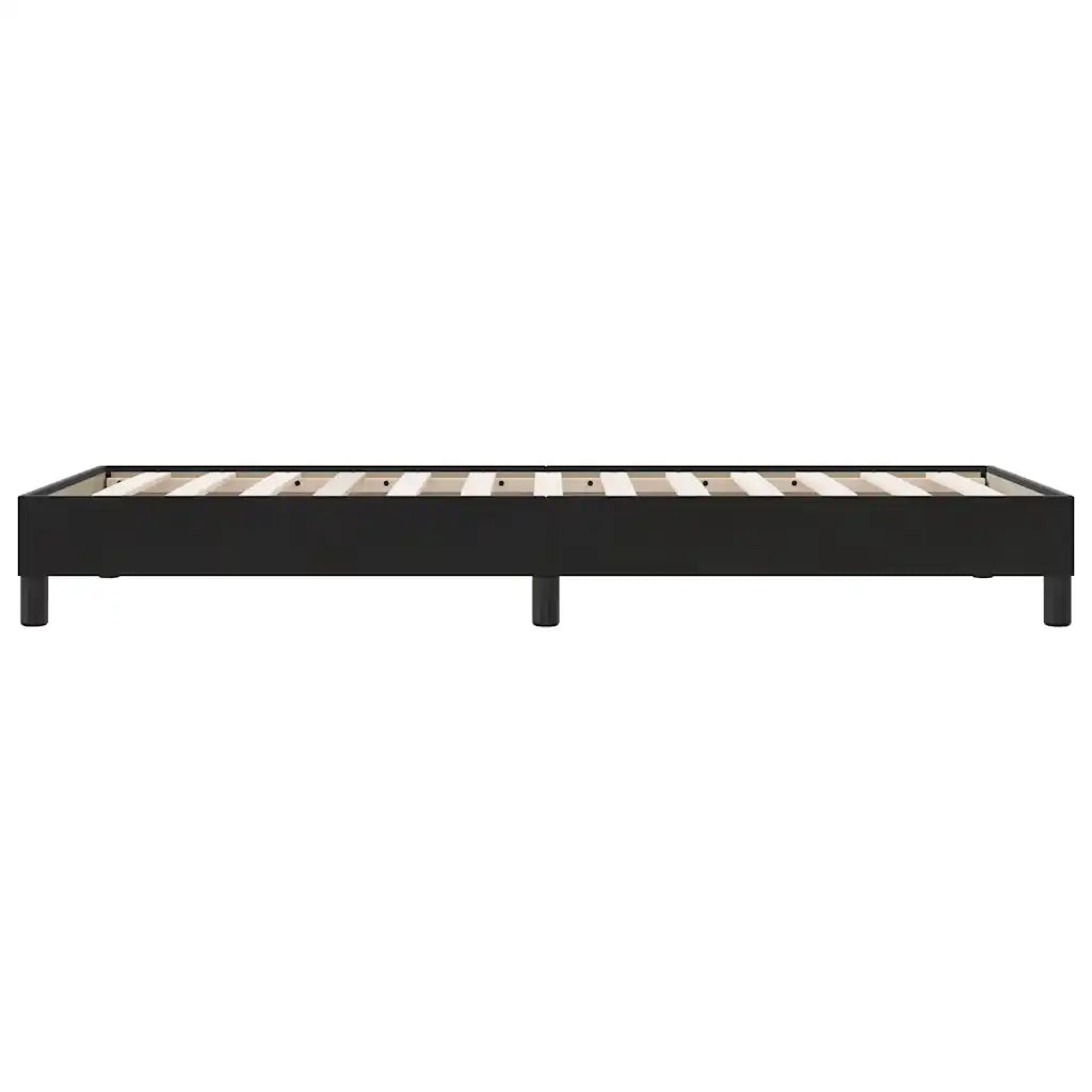 Giroletto a Molle senza Materasso Nero 100x210 cm in Velluto 3315815