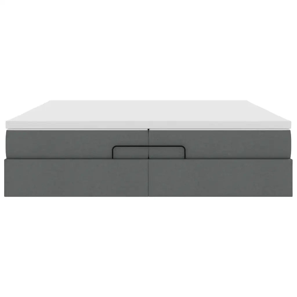 Struttura Letto Pouf con Materassi 200x200 cm in Tessuto 3311135