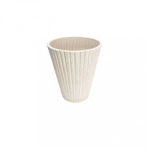 Vaso Piccolo Iris Ø19x22 cm in Fibra sintetica Bianco
