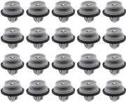 Clip Beplating per Porta Inferiore 20 Stuks - Clips di Collegamento per Porta - Materiale: Plastica - Compatibile con Land Rover - Diametro 18 mm - Altezza 16,3 mm - Clip per Muffa Porta Inferiore - Clip per Copertura Porta