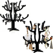 Sostituto di orecchini, reggipendenti per orecchini, sospensione in acrilico, albero, organizzatore di gioielli, 52 fori, per anelli, orecchini, collane, bracciali, adatto per soggiorno, bagno, ufficio, 2