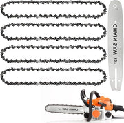 Kit di catene per sega a catena - set di 4 - bassa ritardata - passo 3/8" - 003 mm (13 mm) di spessore