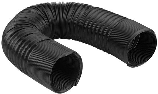 Flessibile Luce Ingresso in Acciaio Inossidabile - 76 mm/63 mm - Lunghezza 25-100 cm - Nero - Facile da Installare - Luce Pijp