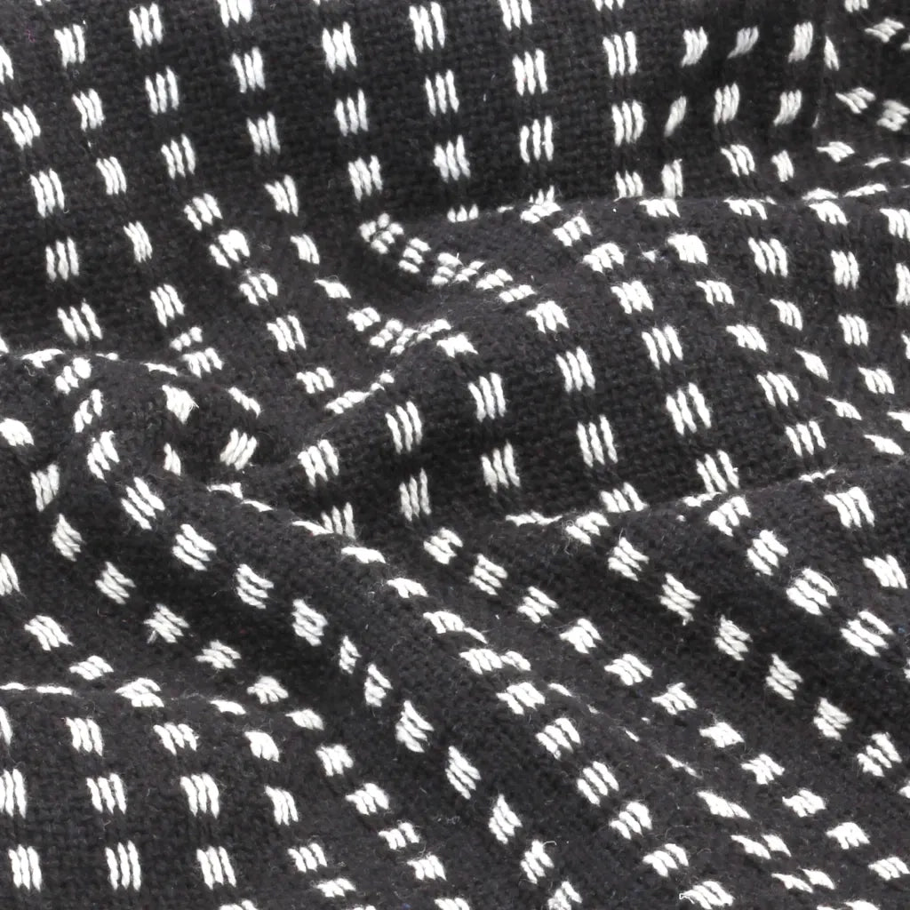Copriletto in Cotone a Quadri 125x150 cm Nero 245330