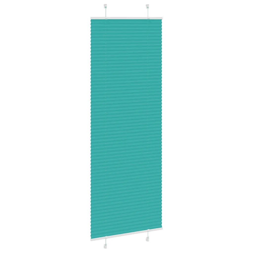 Tenda Plissettata Verde petrolio 80x200 cm Larghezza Tessuto 4015411