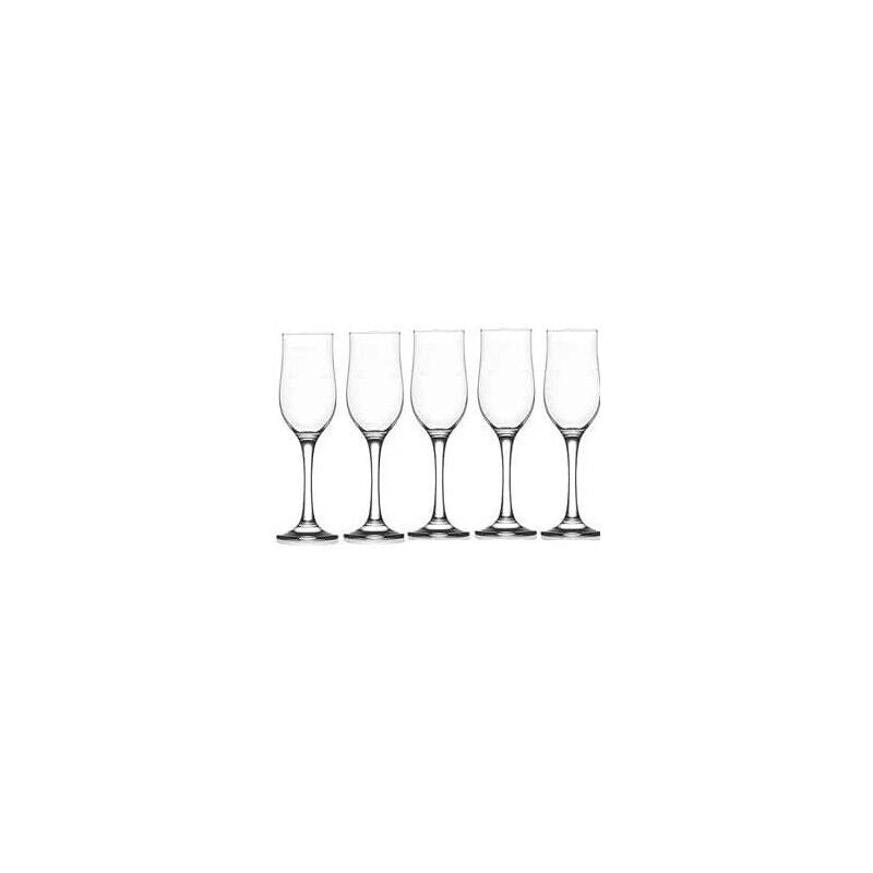 SET 6 CALICI FLORÌ FLUTE IN VETRO DA 195CC