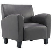 Poltrona sedia poltrona divano club di design soggiorno materiale sintetico grigio 1102207/3