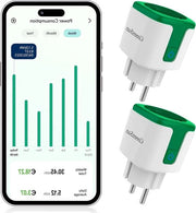 Contatto Wi-Fi con due contatori di corrente - timer per contatto per dispositivi intelligenti