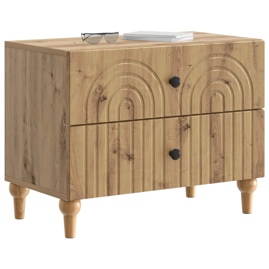 Armadio da Notte Rovere Artigianale 62 x 34,5 x 48 cm