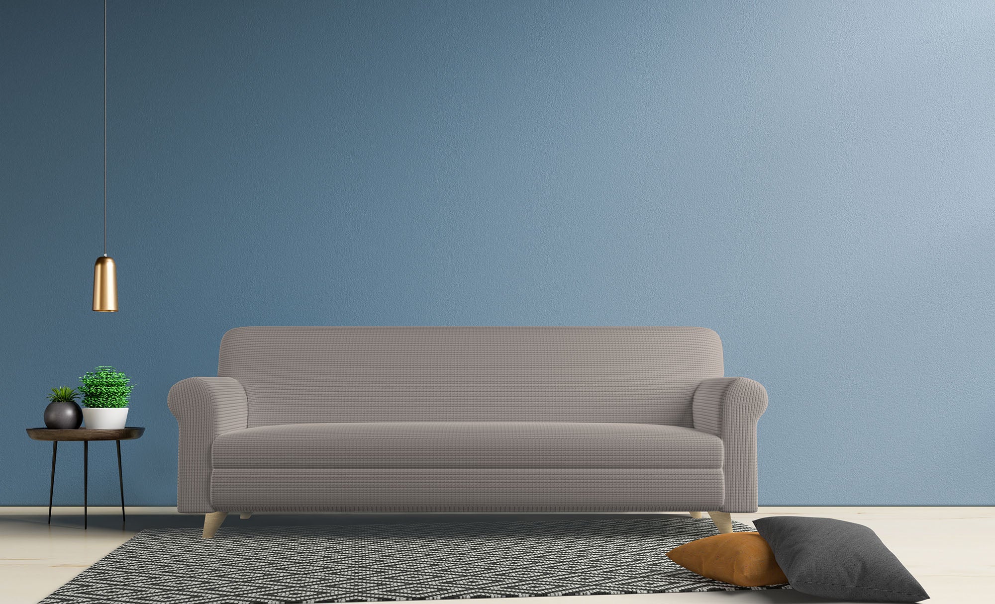 Copridivano Elasticizzato 2 Posti in Poliestere Leslie Tortora