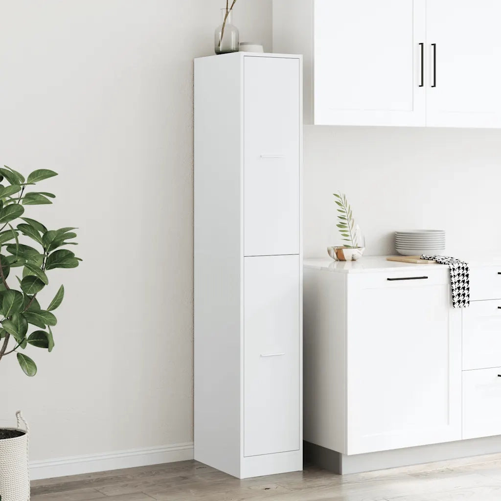 Mobiletto da Farmacia Bianco 30x41x174,5 cm Legno Agglomerato 3309627