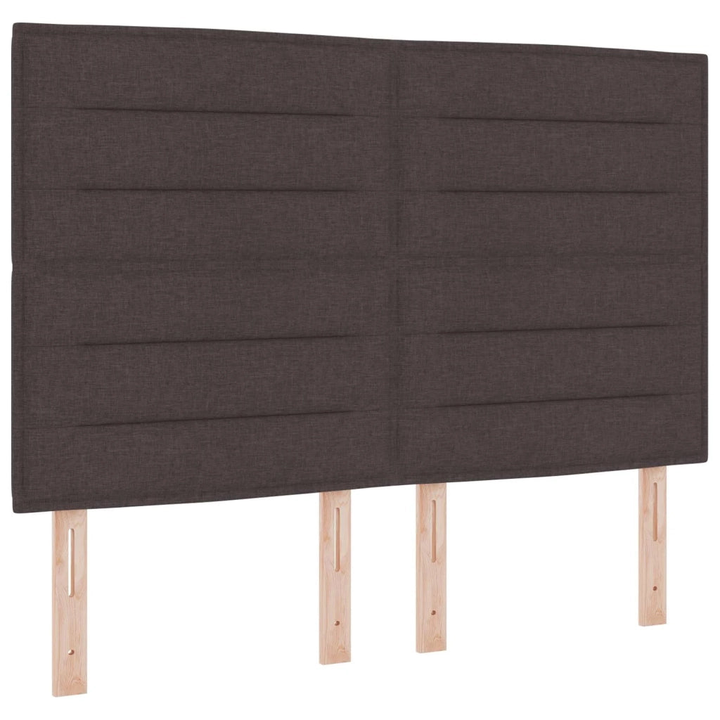 Letto box spring con materasso Marrone Scuro 160 x 200 cm 3455381