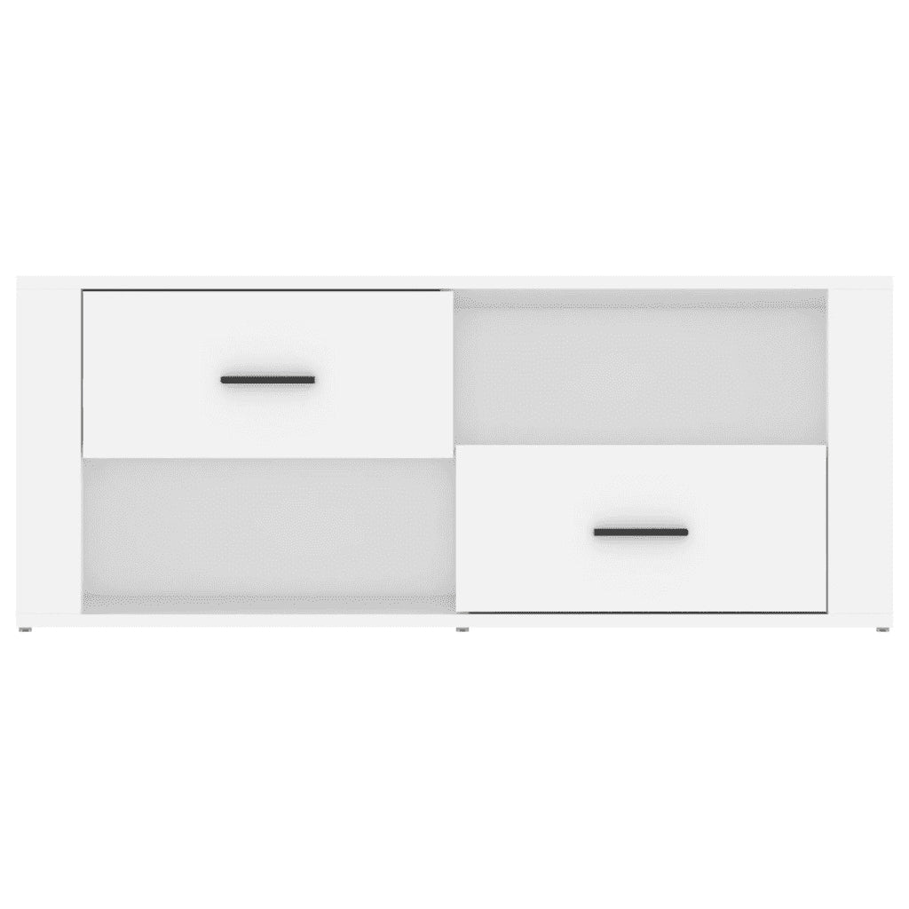 Mobile Porta TV Bianco 100x35x40 cm in Legno Multistrato cod mxl 25877