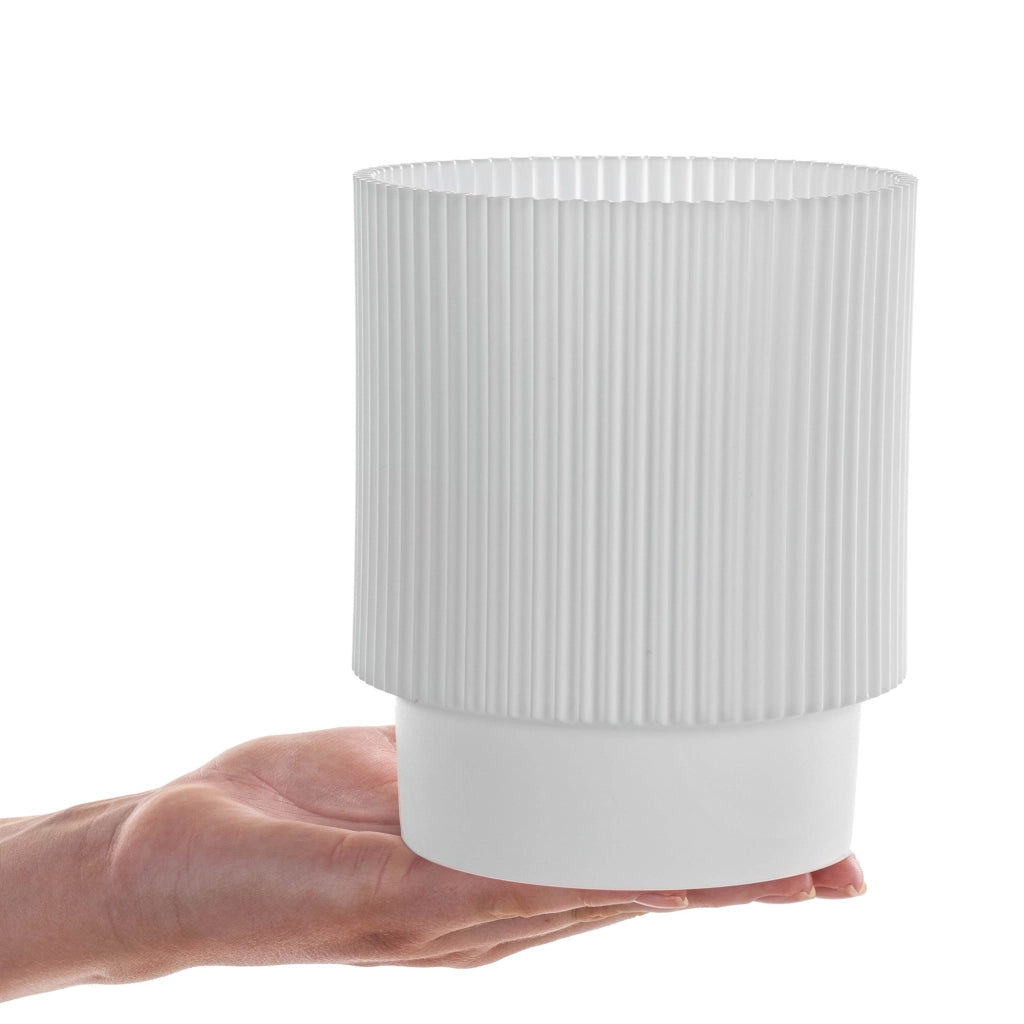 Vaso da fiori KADAX 13 cm, copripianta, vaso da fiori in plastica bianca
