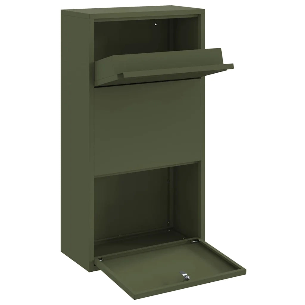 Cassetta per pacchi Verde oliva 44 x 22 x 82 cm Acciaio CFW8816763