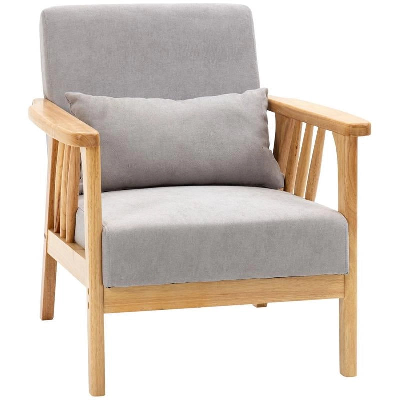 POLTRONA MODERNA CON RIVESTIMENTO VELLUTATO 68X75X78CM, GRIGIO