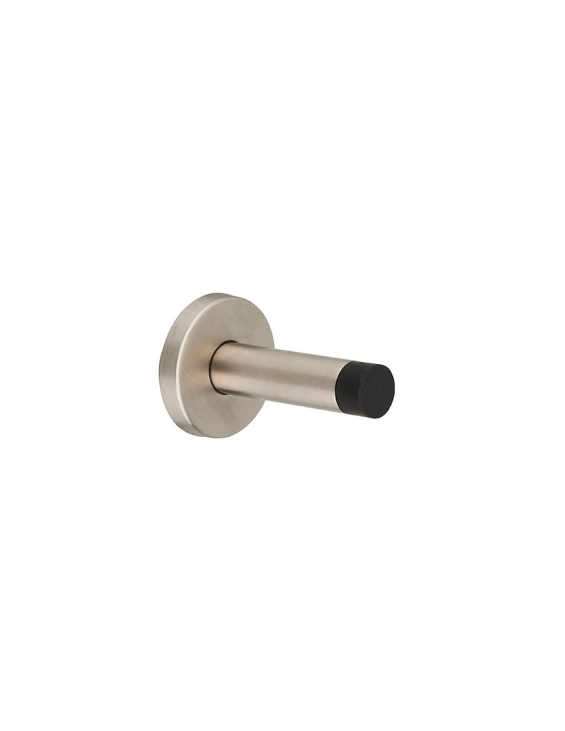 Fermaporta a muro, montaggio a parete, acciaio inox satinato, Ø53x82mm - THIRARD