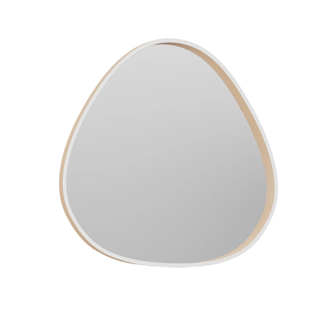 Ecaris A/G Lampada da Parete Specchio con Led 30W+5W CCT 3000K-4000K Dimmerabile, Struttura Alluminio Pesca - Gealuce
