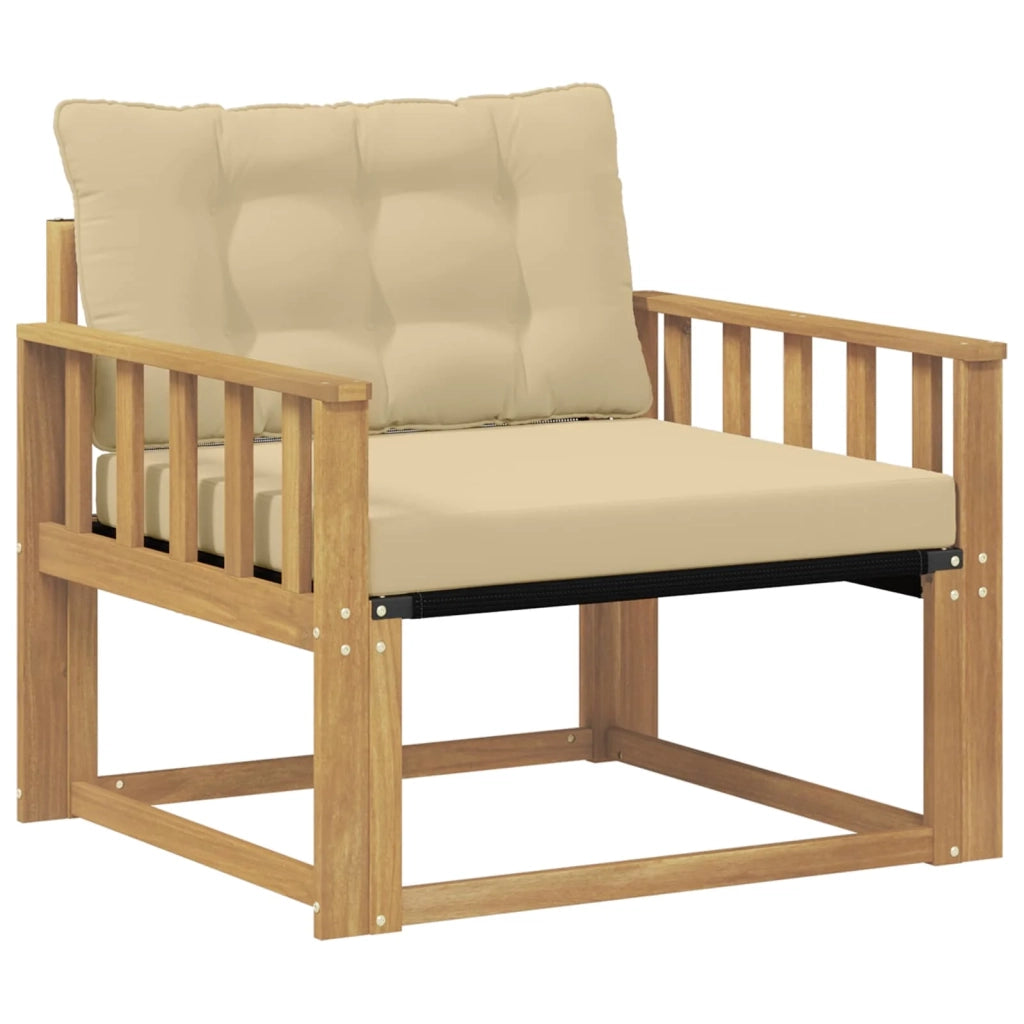 Set di divani da esterno-Sofa da giardino Legno di Acacia Massello e Textilene 121628