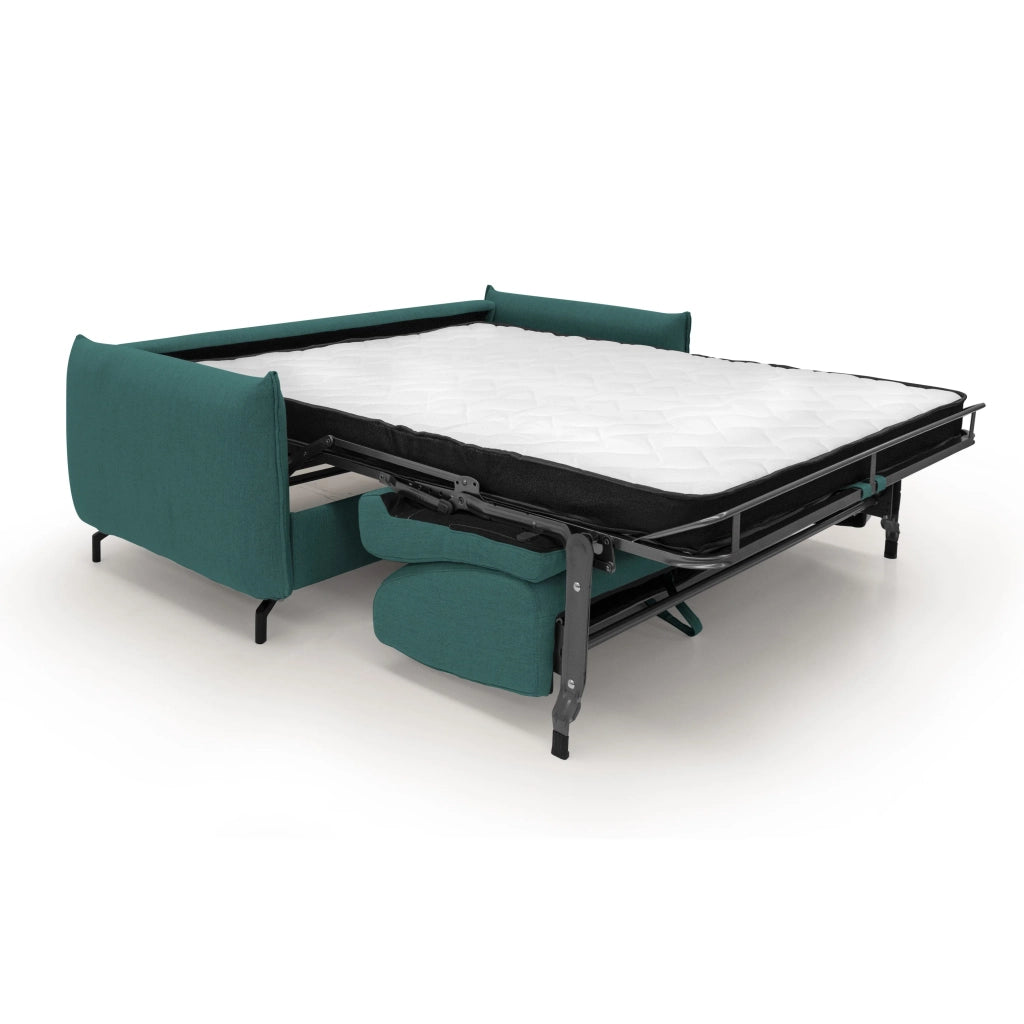 Scarlet Divano letto in tessuto misto cotone impermeabile T19 215 cm (mat.160x197) petrolio