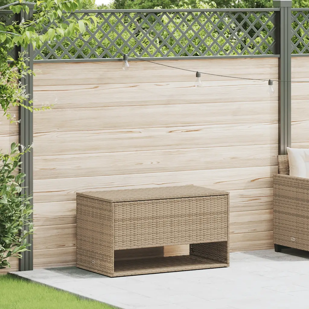 Scatola per Cuscini da Esterno Beige 100x55x55,5 cm Polyrattan CFW7688225