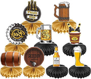 Set di decorazione per Oktoberfest a forma di cassetta di miele 3D - 9 pezzi