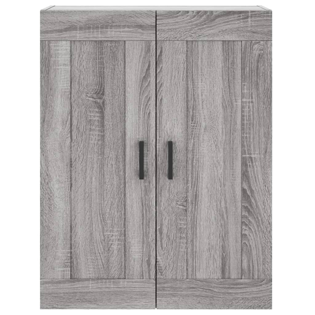 Buffet credenza cassettiera armadio mobile contenitore organizer cucina soggiorno salotto rovere Sonoma alto 69,5 x 34 x 180 cm legno ingegnerizzato grigio 02_0035531
