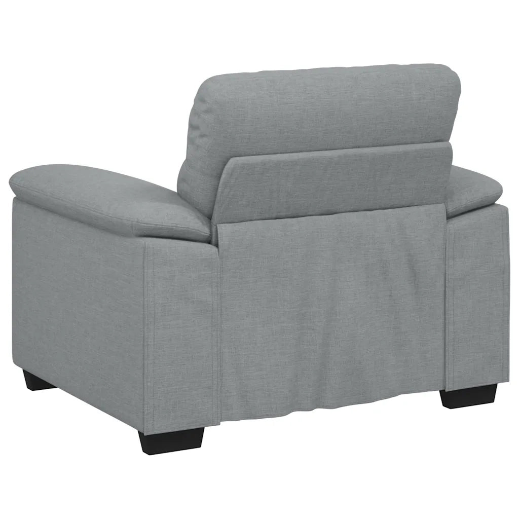 Poltrona Grigio Chiaro 60 cm in Tessuto