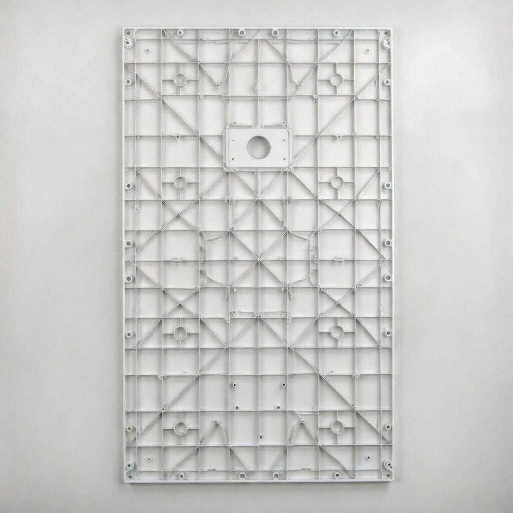 Piatto doccia in resina 80x140 cm SMC effetto pietra colore bianco CUBA