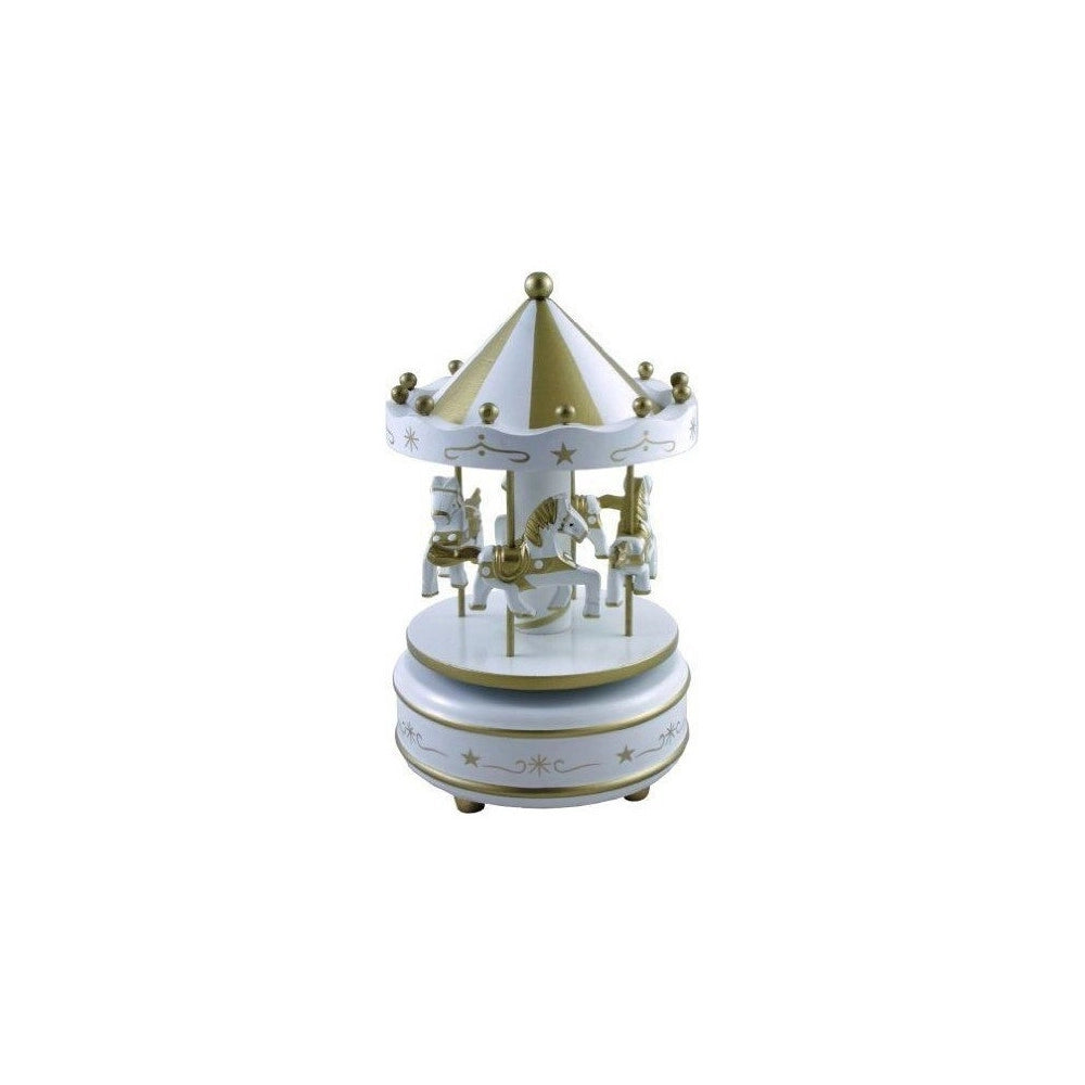 Trade Shop - Carillon Giostra Music Box Musica Melodia Cavalli Cavallo Cavalluccio Colorato -