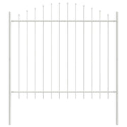 Recinzione per Giardino | Recinzione da cortile 4 pz Bianco 170 x 165 cm
