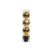 Box 4 Palline Vt luc/opac oro10 cm
