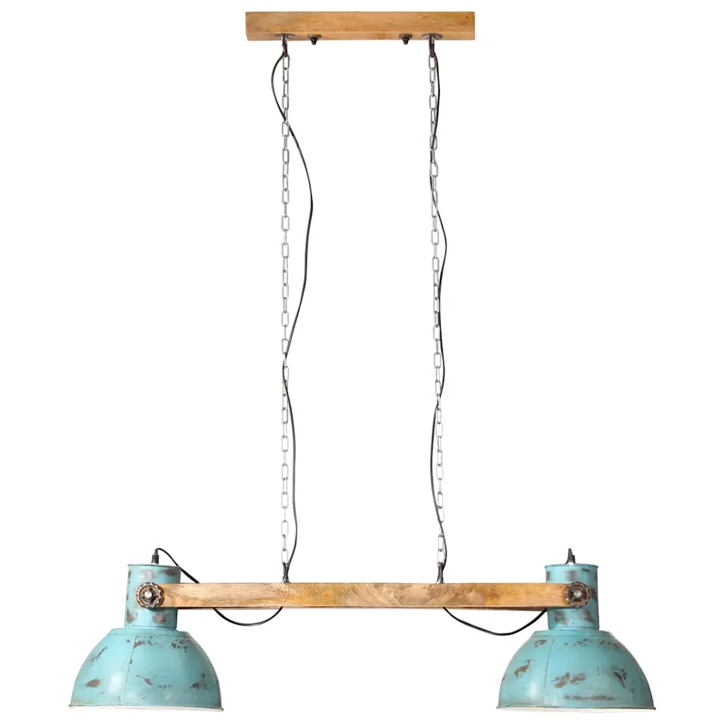Lampada Pensile 25 W Blu Anticato 85x28x109 cm E27 CFW6371207