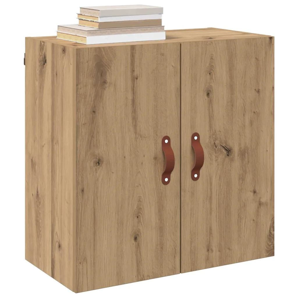 Armadietto a muro rovere artigianale 60 x 31 x 60 cm