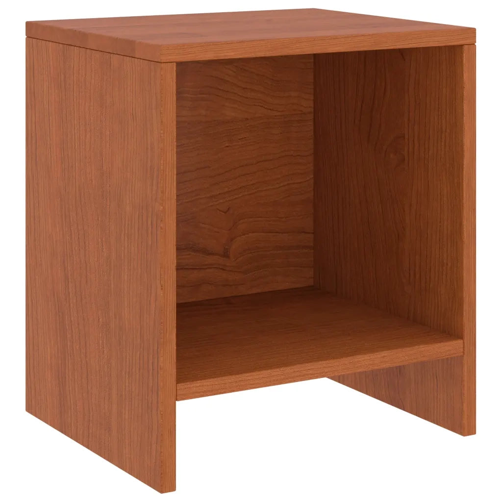 Set di 2 Comodini | Armadio da Notte | Mobiletto da notte Ambrati 35x30x40 cm in Legno Massello di Pino