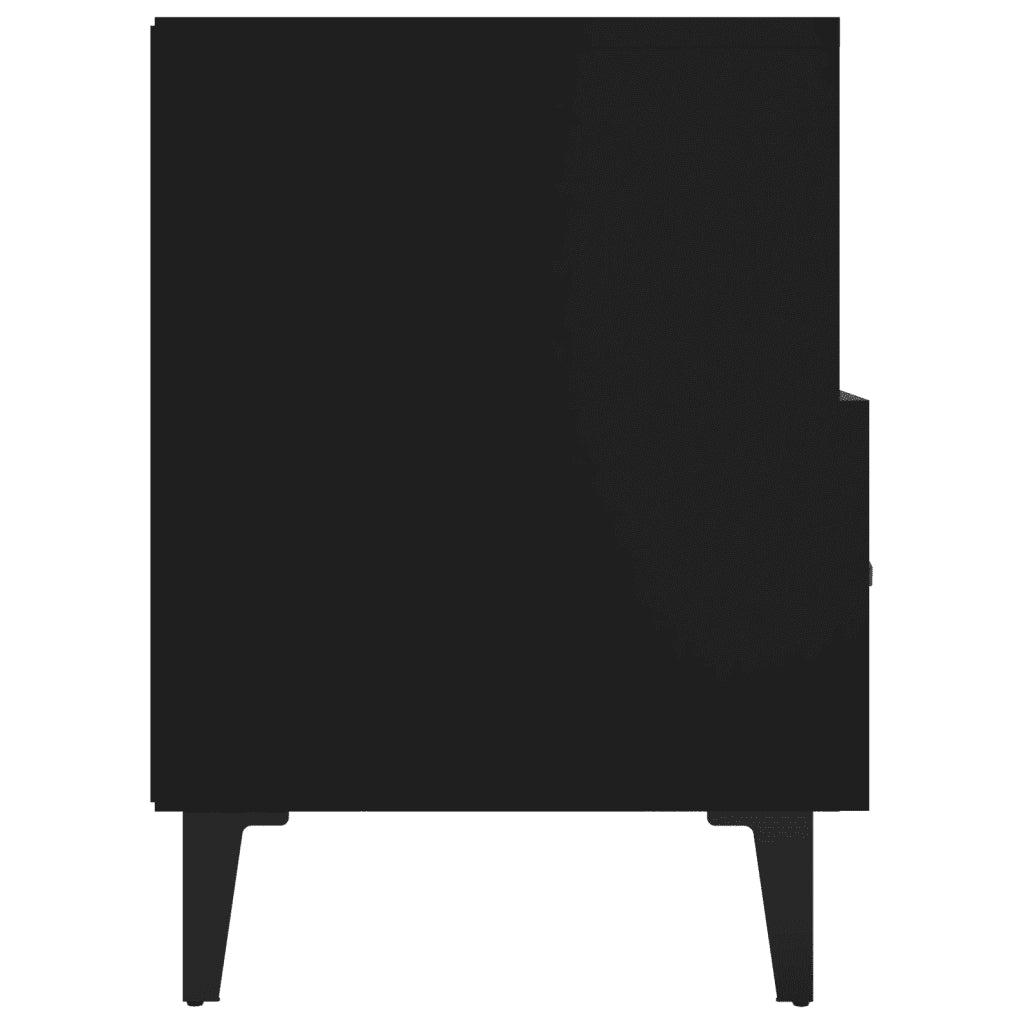 Mobile Porta TV Nero 80x36x50 cm in Legno Multistrato 812592