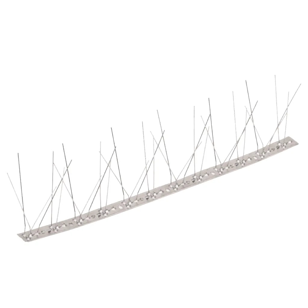 Set Dissuasori per Uccelli e Piccioni 20 pz Acciaio 5 File 10 m CFW2965152