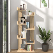 Libreria-Scaffale per Libri-Mobile di Stoccaggio Rovere Sonoma 48x25,5x140 cm in Truciolato