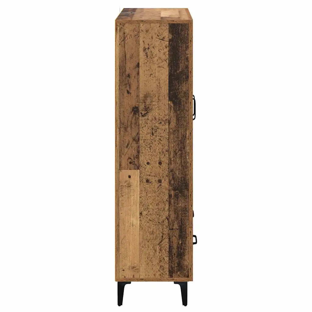 Credenza con cassetto Legno vecchio 70 x 31 x 115 cm