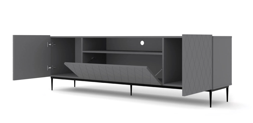 COLLEZIONE MOBILI DIUNA RTV2D1K 193 GRAFITE MAT BLACK FRAME